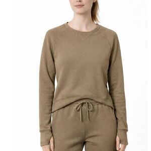Public Rec Luxe Fleece Sweatshirt Women’s‎ Small Pima Cotton Crew Neck Pullover